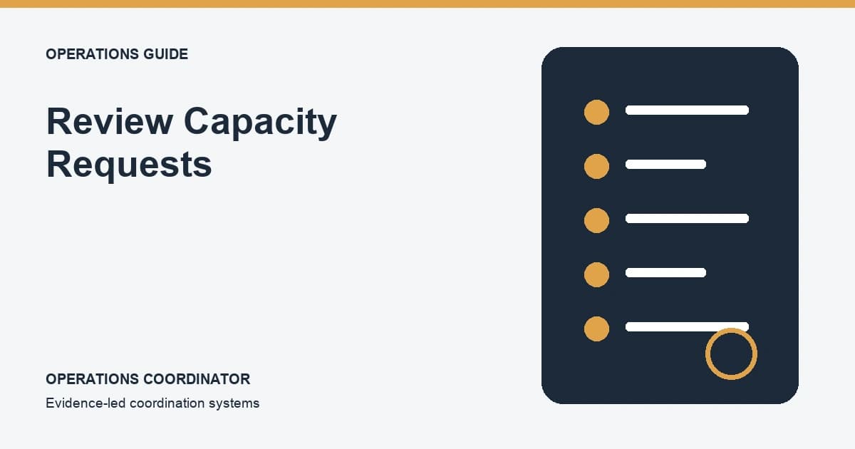 Review Capacity Requests editorial illustration