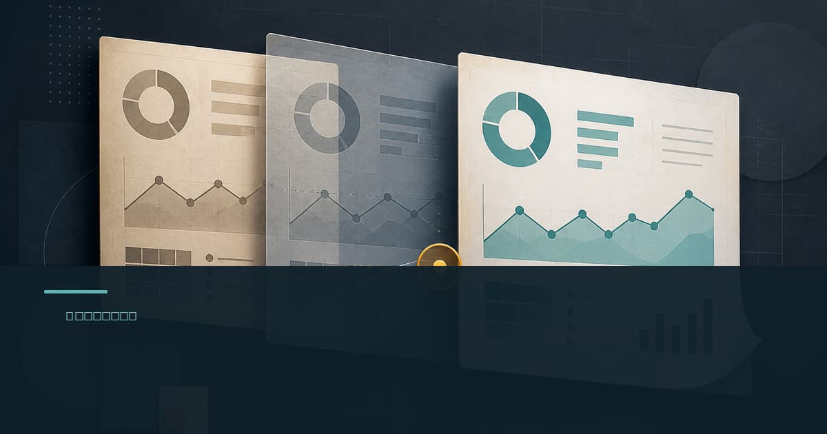 How data revisions change operational dashboard conclusions branded illustrated title card with layered dashboard vintages
