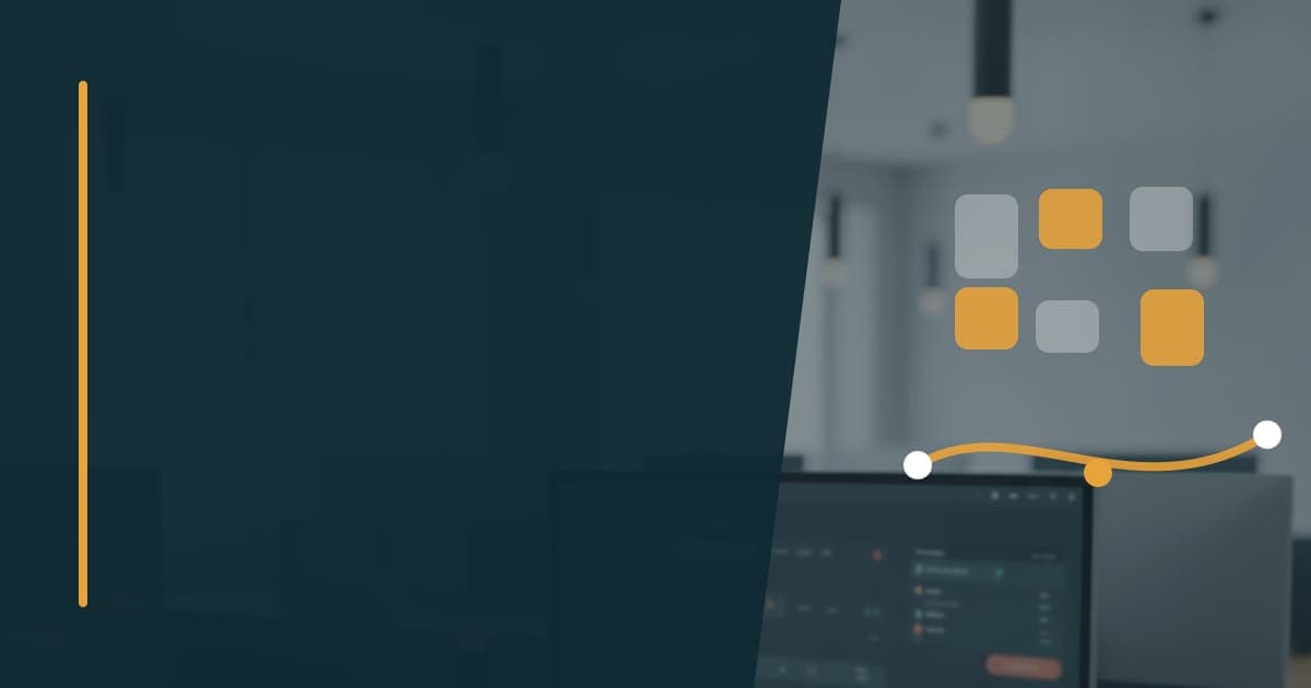 Branded illustrated title card for “Virtual assistant for action-item tracking” in the Operations category, composited over an operations workspace graphic.