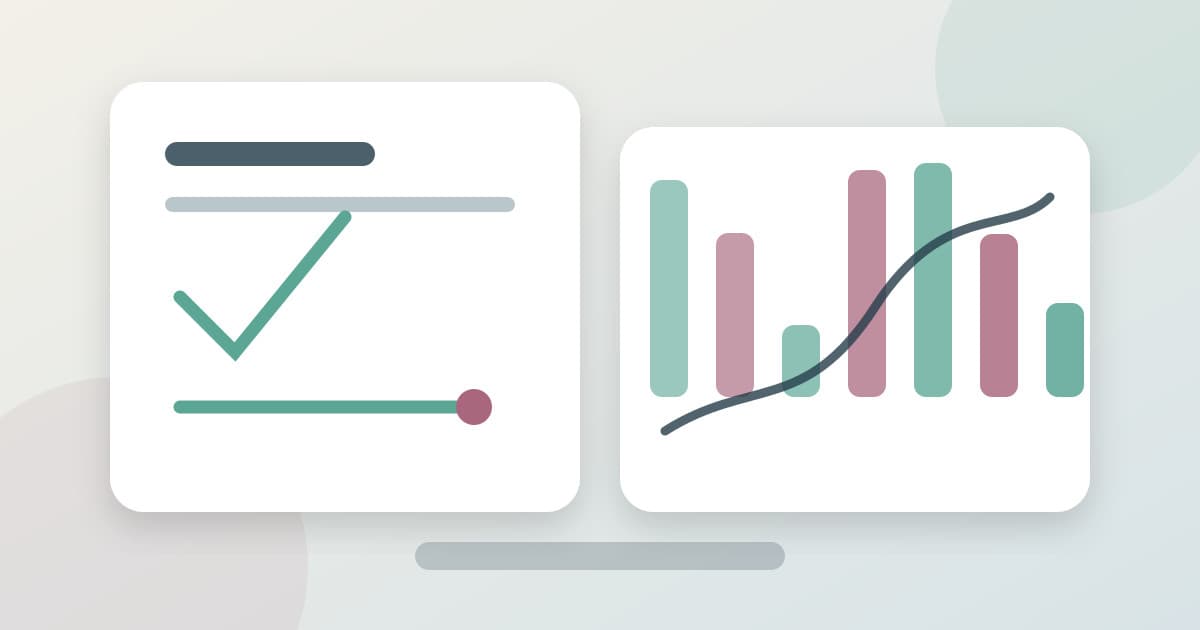 Virtual assistant for service quote follow-up branded illustrated title card with an abstract checklist and operations dashboard
