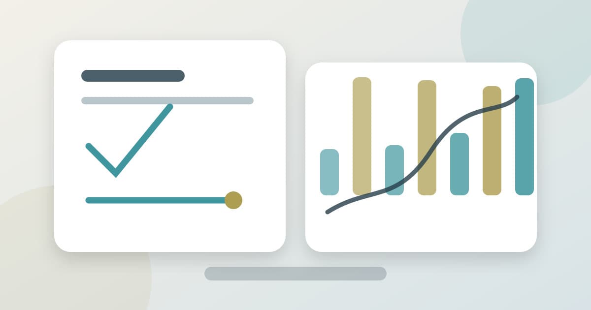 Virtual assistant for utility account coordination branded illustrated title card with an abstract checklist and operations dashboard