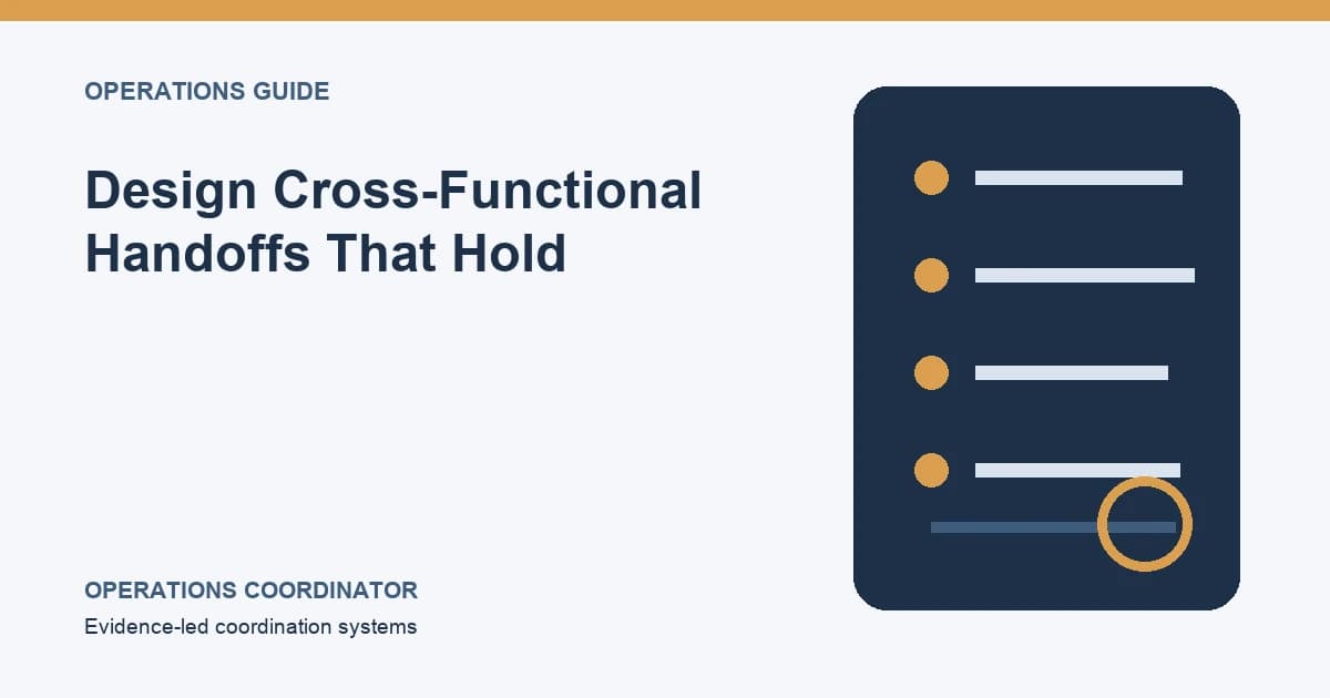 Design Cross-Functional Handoffs That Hold Design Cross-Functional Handoffs That Hold editorial illustration