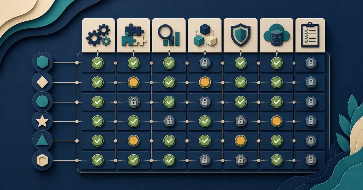 Measuring cross-training coverage without assuming readiness Branded illustrated title card for Measuring cross-training coverage without assuming readiness, showing a verified task capability matrix.
