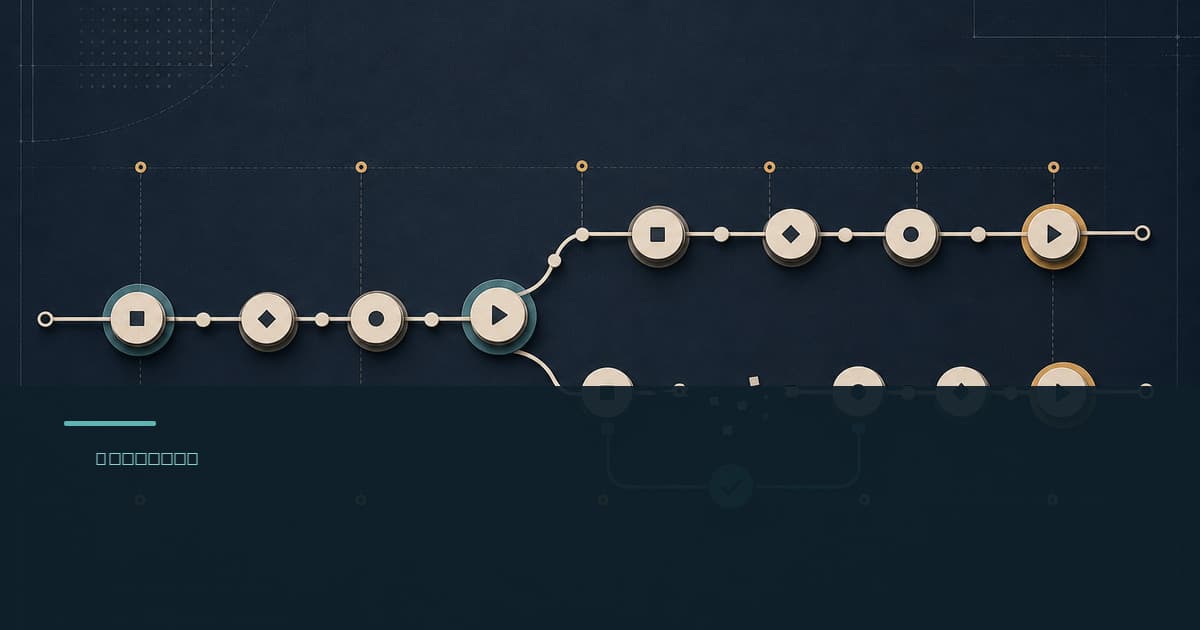 Process mining event log quality in operations Process mining event log quality in operations branded illustrated title card with an abstract event path and provenance repair