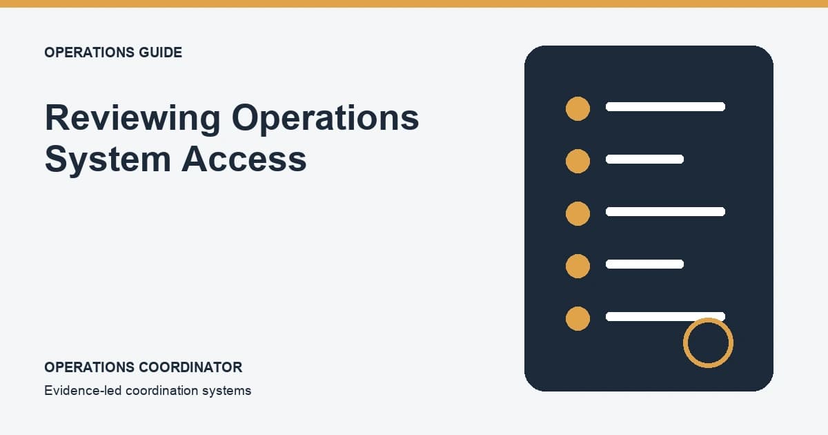 Reviewing Operations System Access Reviewing Operations System Access research illustration