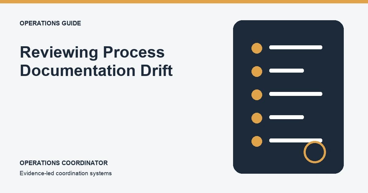 Reviewing Process Documentation Drift Reviewing Process Documentation Drift research illustration